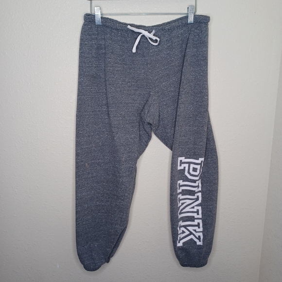 PINK Victoria's Secret Pants - Victoria's Secret PINK Gray Sweatpants L